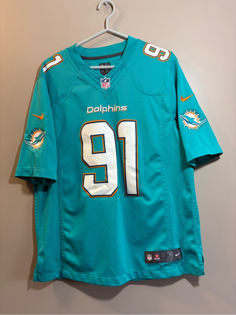 Nike Teal NFL On-Field Jersey with V-Neck